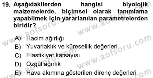 Tarım Alet ve Makinaları Dersi 2017 - 2018 Yılı 3 Ders Sınav Soruları 19. Soru