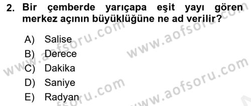 Tarım Alet ve Makinaları Dersi 2017 - 2018 Yılı (Vize) Ara Sınav Soruları 2. Soru