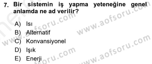 Tarım Alet ve Makinaları Dersi 2017 - 2018 Yılı (Vize) Ara Sınav Soruları 7. Soru