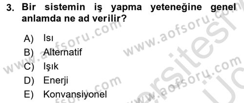 Tarım Alet ve Makinaları Dersi 2018 - 2019 Yılı 3 Ders Sınav Soruları 3. Soru