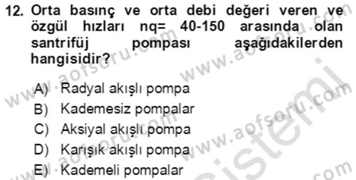 Tarım Alet ve Makinaları Dersi 2021 - 2022 Yılı (Final) Dönem Sonu Sınav Soruları 12. Soru