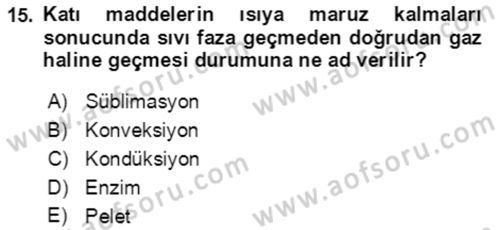 Tarım Alet ve Makinaları Dersi 2021 - 2022 Yılı (Final) Dönem Sonu Sınav Soruları 15. Soru