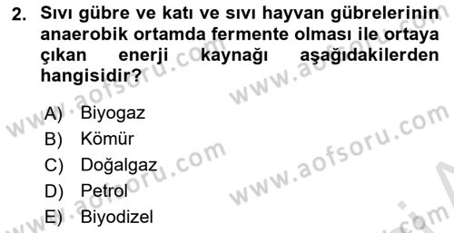 Tarım Alet ve Makinaları Dersi 2023 - 2024 Yılı (Final) Dönem Sonu Sınav Soruları 2. Soru