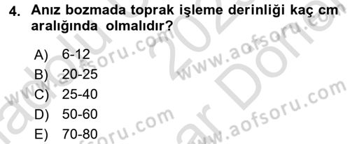 Tarım Alet ve Makinaları Dersi 2023 - 2024 Yılı (Final) Dönem Sonu Sınav Soruları 4. Soru