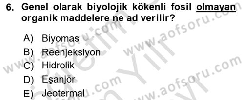 Tarım Alet ve Makinaları Dersi 2024 - 2025 Yılı (Vize) Ara Sınav Soruları 6. Soru