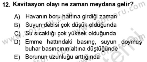 Tarım Alet ve Makinaları Dersi 2024 - 2025 Yılı (Final) Dönem Sonu Sınav Soruları 12. Soru