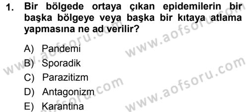 Fitopatoloji Dersi 2014 - 2015 Yılı Tek Ders Sınav Soruları 1. Soru