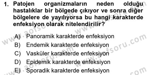 Fitopatoloji Dersi 2016 - 2017 Yılı (Final) Dönem Sonu Sınav Soruları 1. Soru