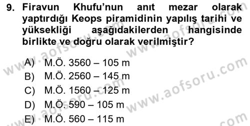 Peyzaj Çevre ve Tarım Dersi 2024 - 2025 Yılı (Vize) Ara Sınav Soruları 9. Soru