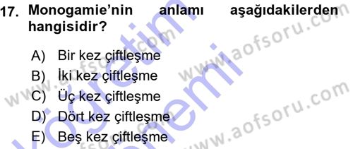 Entomoloji Dersi Ara Sınavı Deneme Sınav Soruları 17. Soru