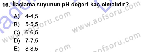 Entomoloji Dersi 2015 - 2016 Yılı (Final) Dönem Sonu Sınav Soruları 16. Soru