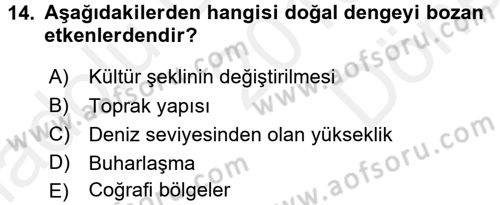 Entomoloji Dersi 2016 - 2017 Yılı (Final) Dönem Sonu Sınav Soruları 14. Soru