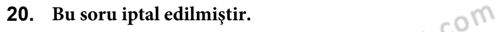 Entomoloji Dersi 2023 - 2024 Yılı (Final) Dönem Sonu Sınav Soruları 20. Soru