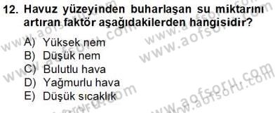 Su Ürünleri Dersi 2012 - 2013 Yılı (Final) Dönem Sonu Sınav Soruları 12. Soru