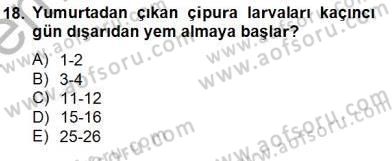 Su Ürünleri Dersi 2012 - 2013 Yılı (Final) Dönem Sonu Sınav Soruları 18. Soru