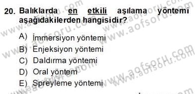 Su Ürünleri Dersi 2013 - 2014 Yılı (Final) Dönem Sonu Sınav Soruları 20. Soru