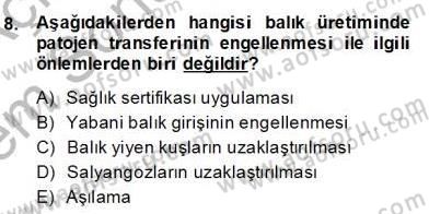 Su Ürünleri Dersi 2013 - 2014 Yılı (Final) Dönem Sonu Sınav Soruları 8. Soru