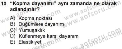 Su Ürünleri Dersi 2013 - 2014 Yılı Tek Ders Sınav Soruları 10. Soru