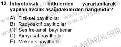 Su Ürünleri Dersi 2013 - 2014 Yılı Tek Ders Sınav Soruları 12. Soru