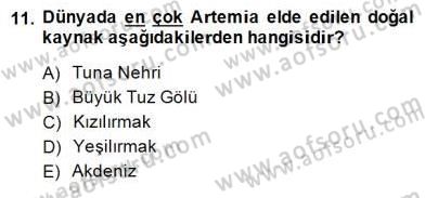 Su Ürünleri Dersi 2014 - 2015 Yılı (Final) Dönem Sonu Sınav Soruları 11. Soru