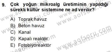 Su Ürünleri Dersi 2014 - 2015 Yılı (Final) Dönem Sonu Sınav Soruları 9. Soru