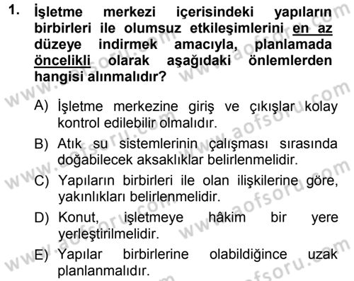 Bitki Su İlişkileri Dersi 2012 - 2013 Yılı (Vize) Ara Sınav Soruları 1. Soru