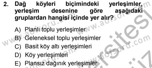 Bitki Su İlişkileri Dersi Ara Sınavı Deneme Sınav Soruları 2. Soru