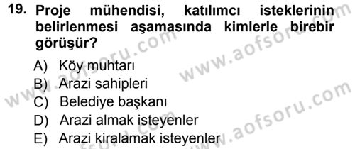 Bitki Su İlişkileri Dersi 2012 - 2013 Yılı (Final) Dönem Sonu Sınav Soruları 19. Soru