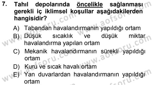 Bitki Su İlişkileri Dersi 2012 - 2013 Yılı (Final) Dönem Sonu Sınav Soruları 7. Soru