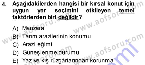 Bitki Su İlişkileri Dersi 2013 - 2014 Yılı (Vize) Ara Sınav Soruları 4. Soru