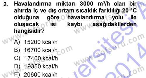 Bitki Su İlişkileri Dersi 2013 - 2014 Yılı (Final) Dönem Sonu Sınav Soruları 2. Soru
