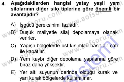 Bitki Su İlişkileri Dersi 2013 - 2014 Yılı (Final) Dönem Sonu Sınav Soruları 4. Soru