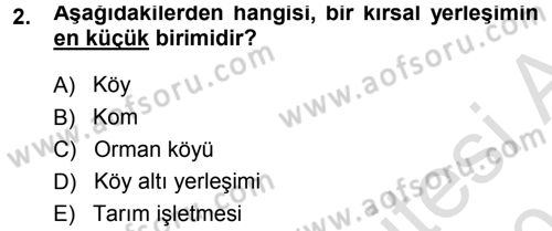 Bitki Su İlişkileri Dersi 2013 - 2014 Yılı Tek Ders Sınav Soruları 2. Soru