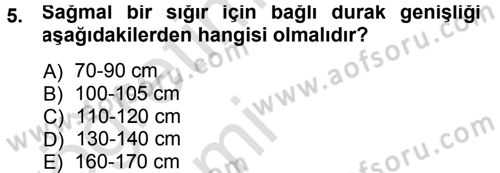 Bitki Su İlişkileri Dersi 2013 - 2014 Yılı Tek Ders Sınav Soruları 5. Soru