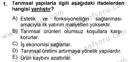 Bitki Su İlişkileri Dersi 2014 - 2015 Yılı (Vize) Ara Sınav Soruları 1. Soru
