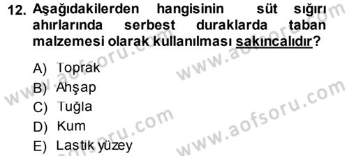Bitki Su İlişkileri Dersi 2014 - 2015 Yılı (Vize) Ara Sınav Soruları 12. Soru