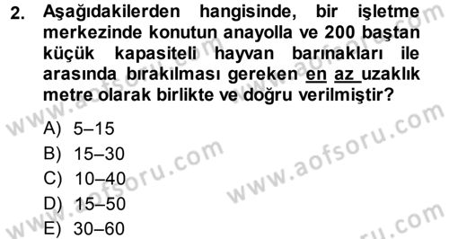 Bitki Su İlişkileri Dersi Ara Sınavı Deneme Sınav Soruları 2. Soru