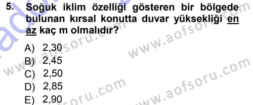 Bitki Su İlişkileri Dersi Ara Sınavı Deneme Sınav Soruları 5. Soru