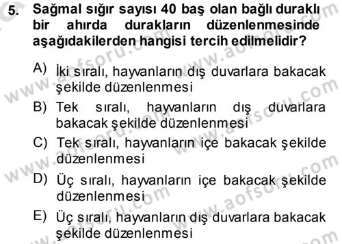 Bitki Su İlişkileri Dersi 2014 - 2015 Yılı Tek Ders Sınav Soruları 5. Soru