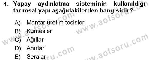 Bitki Su İlişkileri Dersi 2015 - 2016 Yılı Tek Ders Sınav Soruları 1. Soru