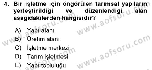 Bitki Su İlişkileri Dersi 2015 - 2016 Yılı Tek Ders Sınav Soruları 4. Soru