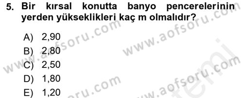 Bitki Su İlişkileri Dersi 2015 - 2016 Yılı Tek Ders Sınav Soruları 5. Soru