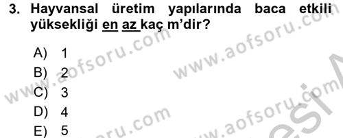 Bitki Su İlişkileri Dersi 2016 - 2017 Yılı 3 Ders Sınav Soruları 3. Soru