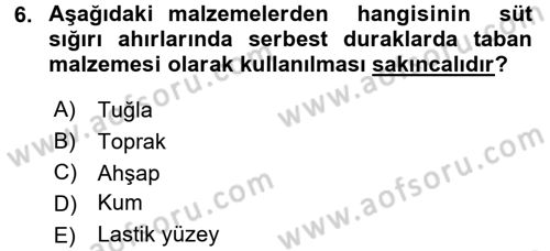 Bitki Su İlişkileri Dersi 2016 - 2017 Yılı 3 Ders Sınav Soruları 6. Soru