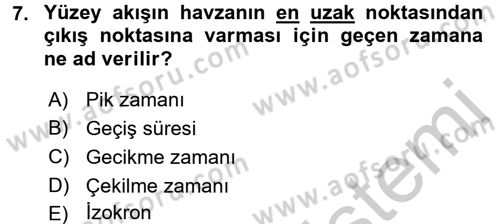 Bitki Su İlişkileri Dersi 2016 - 2017 Yılı 3 Ders Sınav Soruları 7. Soru