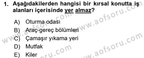 Bitki Su İlişkileri Dersi Ara Sınavı Deneme Sınav Soruları 1. Soru