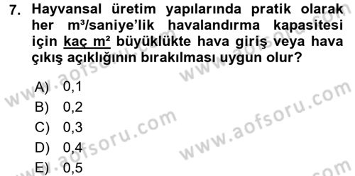 Bitki Su İlişkileri Dersi Ara Sınavı Deneme Sınav Soruları 7. Soru