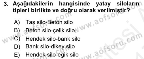 Bitki Su İlişkileri Dersi 2016 - 2017 Yılı (Final) Dönem Sonu Sınav Soruları 3. Soru