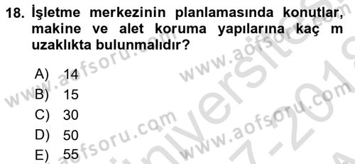 Bitki Su İlişkileri Dersi Ara Sınavı Deneme Sınav Soruları 18. Soru