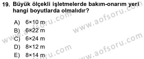 Bitki Su İlişkileri Dersi Ara Sınavı Deneme Sınav Soruları 19. Soru